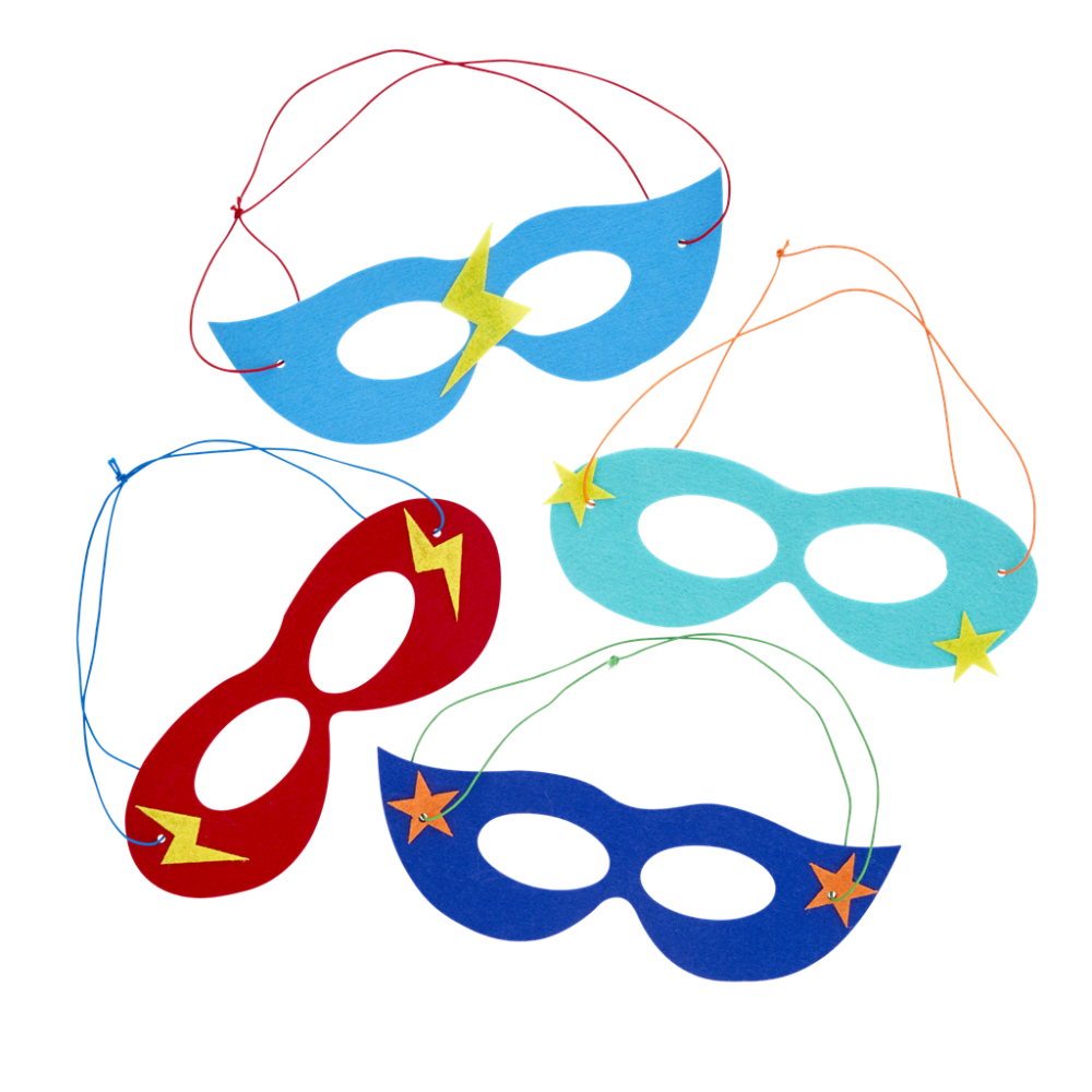 Felt Super Hero Kids Masks By Rice DK